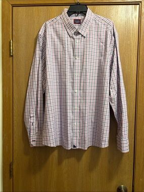 UNTUCKit Pink and Light Blue Checked Dress Shirt
